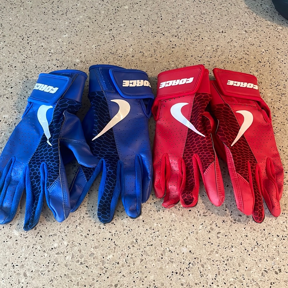 2 pair Nike Force Batting gloves
